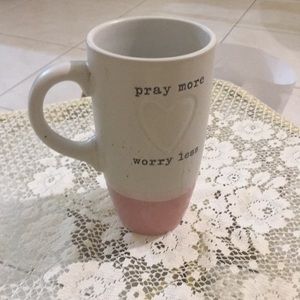 Pray more worry less mug
